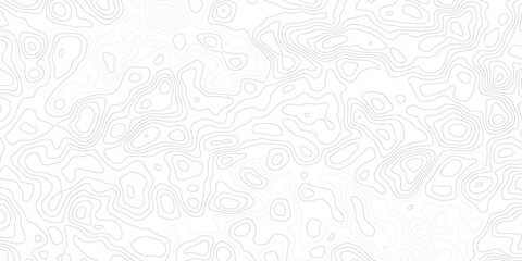 White abstract topographic contour map with seamless geographic elevation lines, vintage outdoors inspired world map template, paper texture relief pattern and modern vector background © Noor Al Barakah