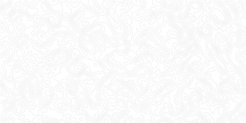Abstract white topographic contour map background with wavy elevation lines, geographic terrain pattern, vintage outdoors style, world map template, paper texture and modern vector relief design © Noor Al Barakah