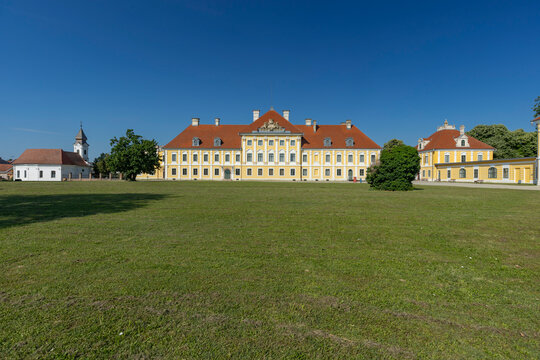 Eltz Manor heritage building standing in Vukovar, Croatia