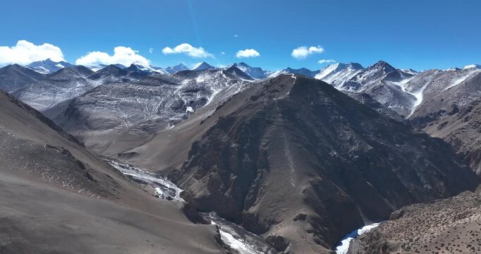 Mount Everest landscape in tibet, China	