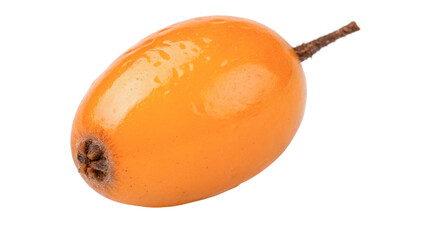 Fresh organic whole sea buckthorn berry fruit isolated on a transparent background © novasel-png