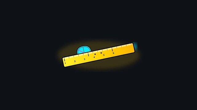 A yellow wooden ruler featuring a circular protractor shows how adult upskilling techniques relate to back to school lessons during a digital education training session