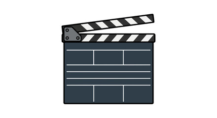 Fototapeta premium Film Clapperboard for Movie Production and Scene Recording