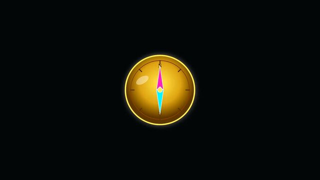 golden compasses rotating against dark atmosphere invoke nautical charts for columbus day exploration as maritime tools display cardinal directions in this stylized circular graphic design element