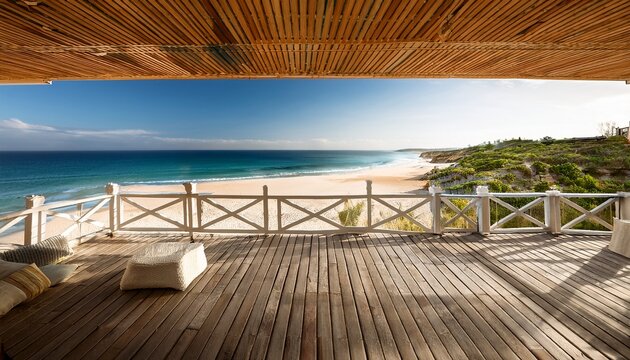 bright breezy veranda with sandy cove