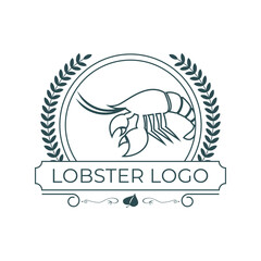 Fototapeta premium Vintage lobster logo