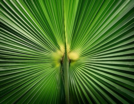 green palm leaf shows parallel lines offers nature texture for backgrounds branding posters