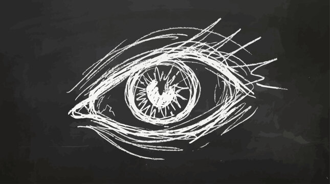 Abstract Hand Drawn Chalk Scribble Element for Social Media Graphic Design and Poster Background Featuring Messy Doodle Art Representing Panic Stress Madness and Irritation Concept