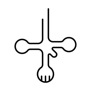 transfer RNA molecule line icon