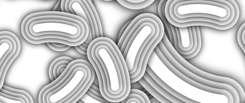 organic shape pattern, flowing line wavy abstract texture irregular pattern, circle rotates with glowing lines, Wheel loading concept icon, trendy concept bubble elegant Digital 4k video