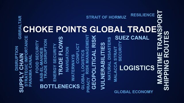 Choke Points Global Trade Word Cloud