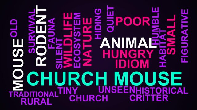 Church Mouse Word Cloud