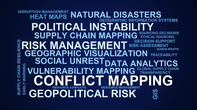 Conflict Mapping Word Cloud