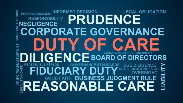 Duty Of Care Word Cloud