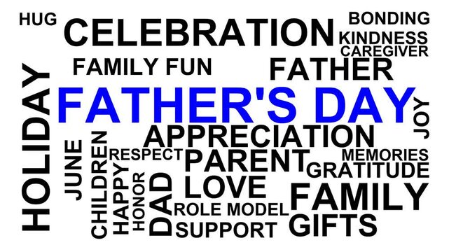 Father'S Day Word Cloud
