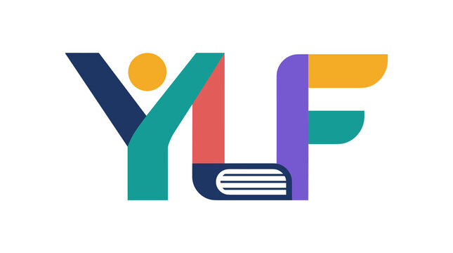 Colorful YF Logo With Book Icon.