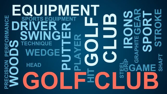 Golf Club Word Cloud