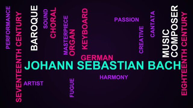 Johann Sebastian Bach Word Cloud