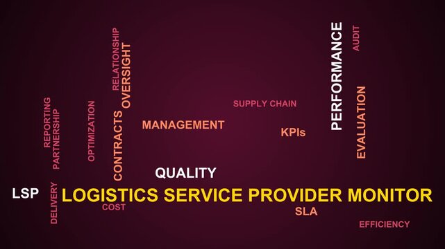 Logistics Service Provider Monitor Word Cloud