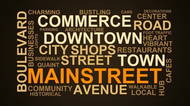 Main Street Word Cloud
