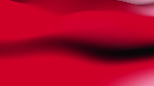 Abstract flowing red silk fabric background with soft waves and smooth texture