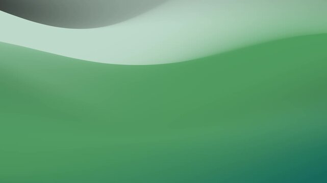 Abstract flowing waves of soft teal fabric creating a smooth gradient background