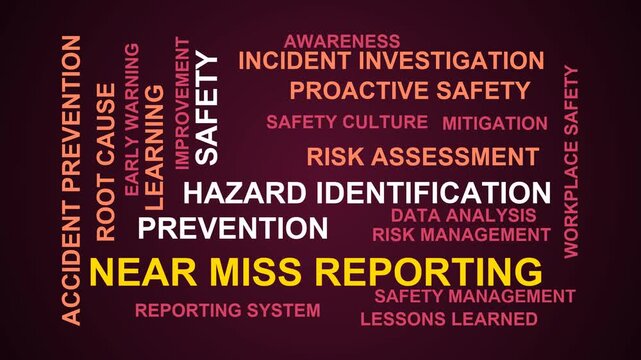 Near Miss Reporting Word Cloud