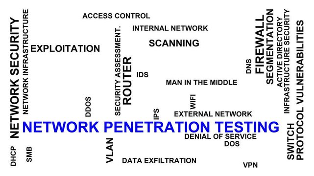 Network Penetration Testing Word Cloud
