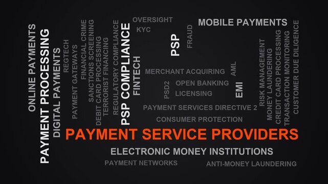 Payment Service Providers Word Cloud
