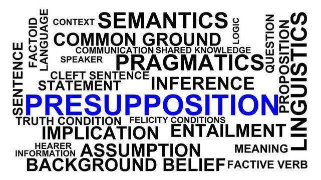 Presupposition Word Cloud