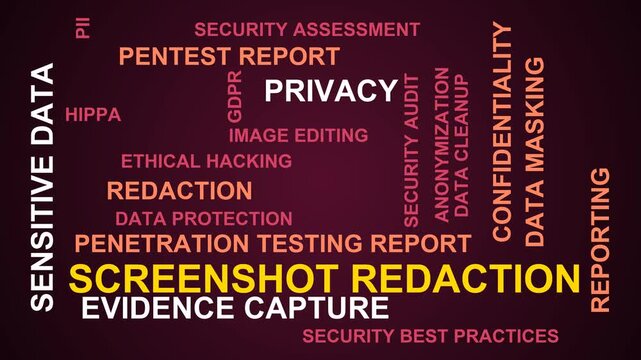 Screenshot Redaction Word Cloud