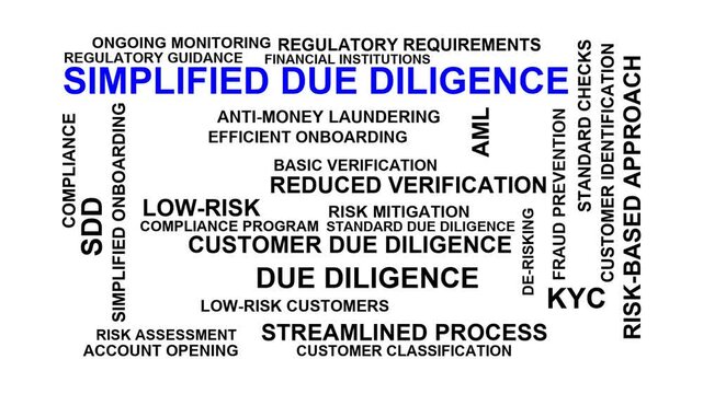 Simplified Due Diligence Word Cloud