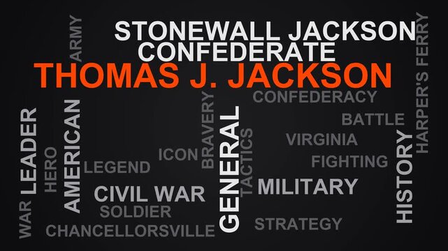 Thomas J. Jackson Word Cloud