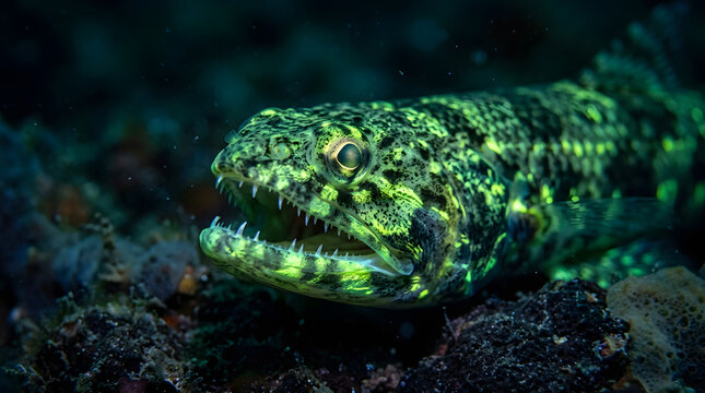 Lizard fish fluorescent state