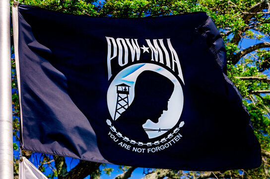 POW-MIA flag flying at Guice Park in Biloxi Mississippi
