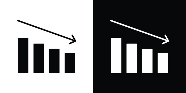 Reduction chart icon