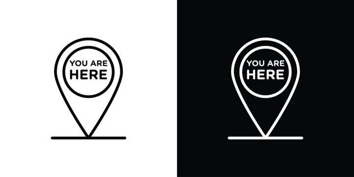 You are here pointer icon