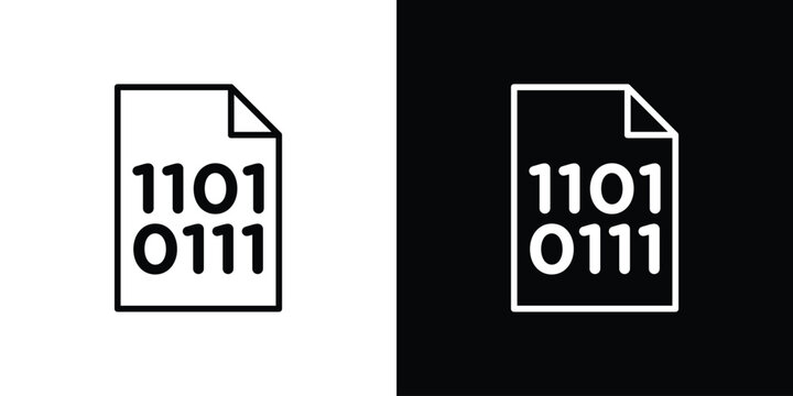 Binary code icon