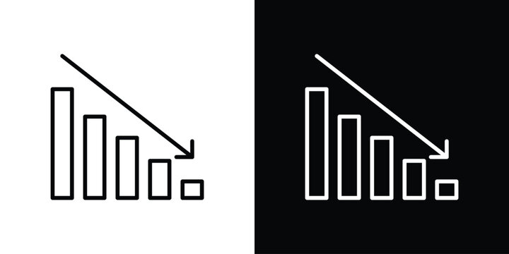 Reduction chart icon