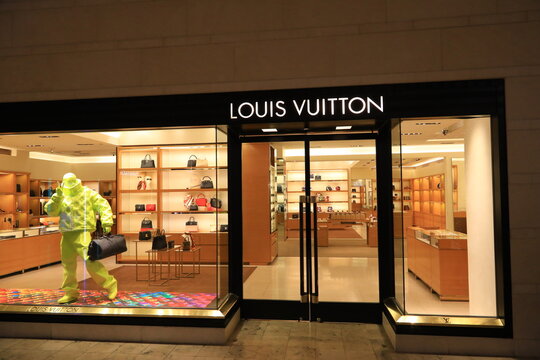 Louis Vuitton luxury clothing and accessory brand shop