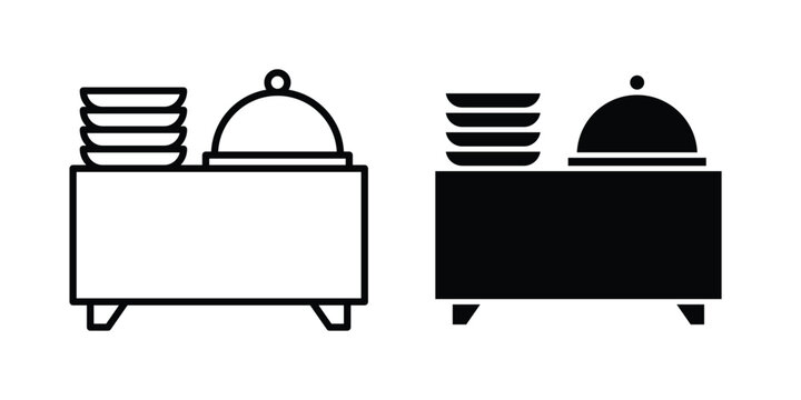 Catering buffet icon