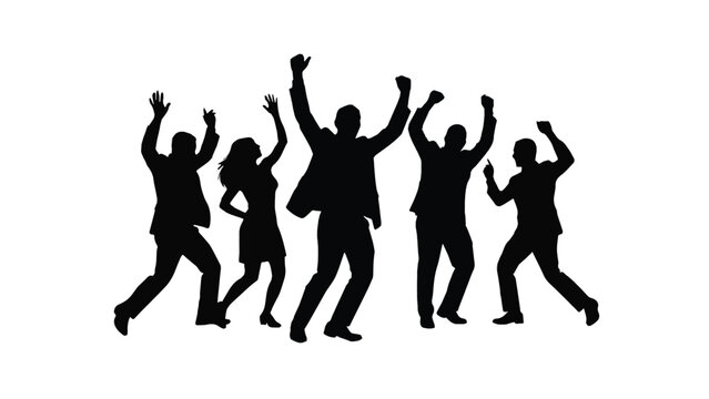 Group of diverse young adults dancing at party with vibrant colorful lights and energetic atmosphere for social entertainment