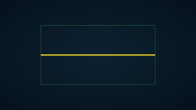 Minimalist animated line graph moving up and down on dark animation 4k background, for data visualization, and financial analysis