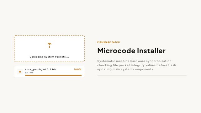 Microcode Installer Firmware Patch Upload Progress Bar Interface