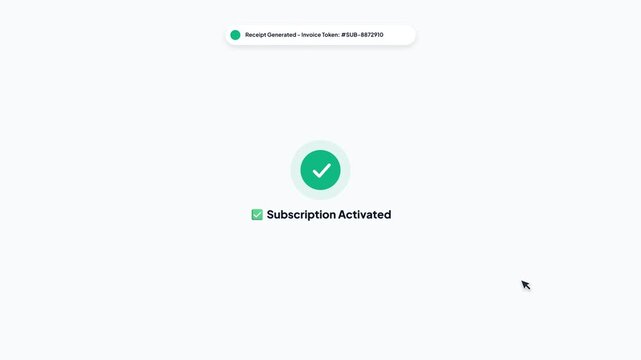 Premium Subscription Plan Renewal and Payment Activation Success Notification