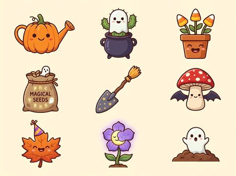 halloween plant icon 