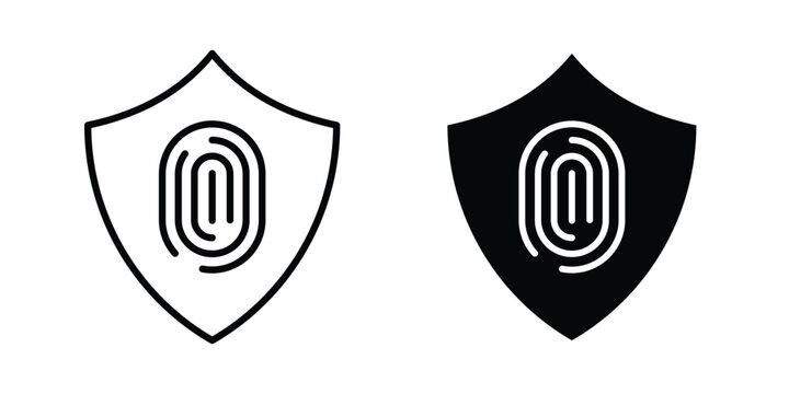 Biometric security icon