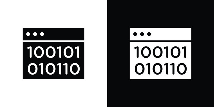 Binary code icon