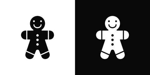 Fototapeta premium Gingerbread man icon