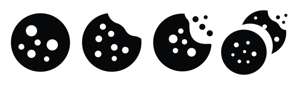 Cookie icon vector Illustration logo template pack 